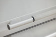 Blaze LTE PRO grill knurled stainless steel hood handle, close-up