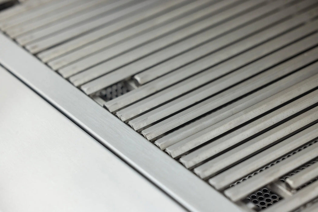 Blaze LTE PRO grill stainless steel cooking rods, corner close-up