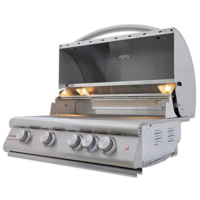Blaze Premium LTE+ 32-Inch 4-Burner Built-In Natural Gas Grill W/ Rear Infrared Burner & Lift-Assist Hood Blaze Dreamwood Living