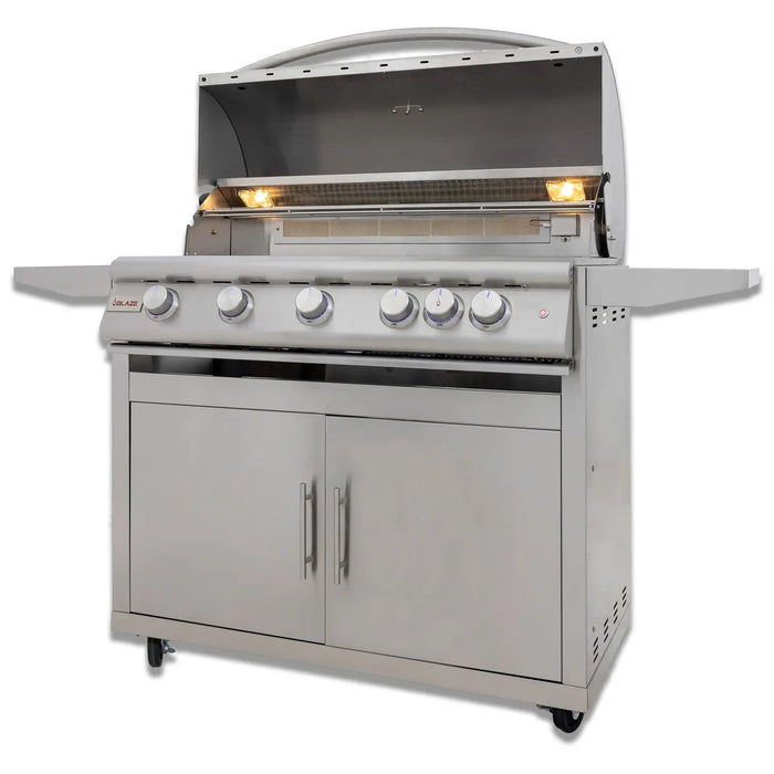 Blaze Premium LTE+ 40-Inch 5-Burner Freestanding Gas Grill Blaze Dreamwood Living