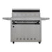 Blaze LTE+ 40" freestanding gas grill on its cart, rear view