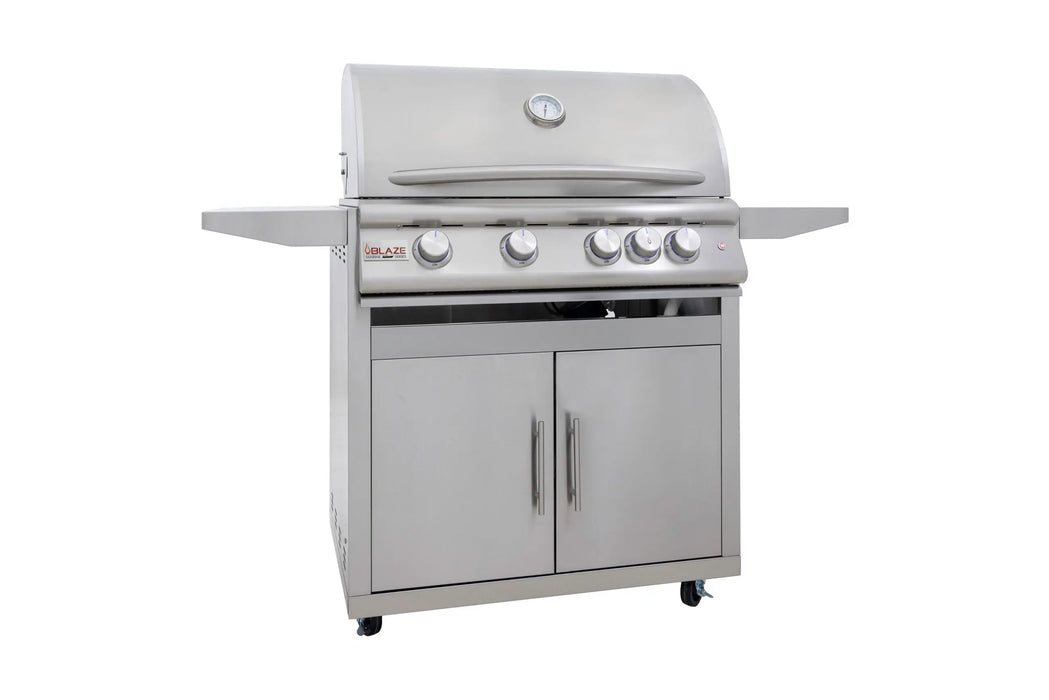 Blaze Premium LTE+ Marine Grade 32-Inch 4-Burner Freestanding Gas Grill Blaze Dreamwood Living