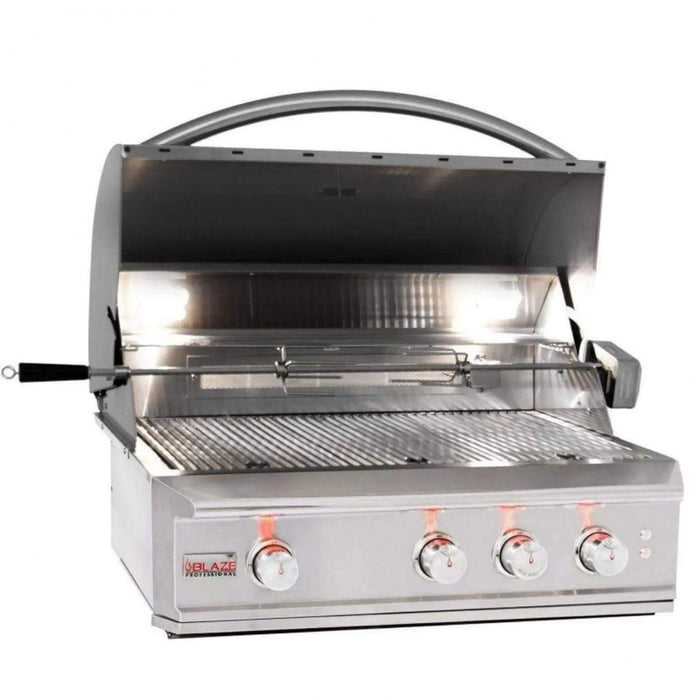 Blaze Professional LUX 34" 3-Burner Built-In Gas Grill with Rear Infrared Burner Blaze Dreamwood Living