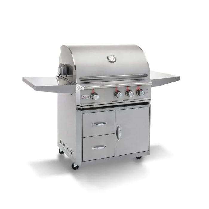 Blaze Professional LUX 34" 3-Burner Freestanding Gas Grill with Rear Infrared Burner Blaze Dreamwood Living