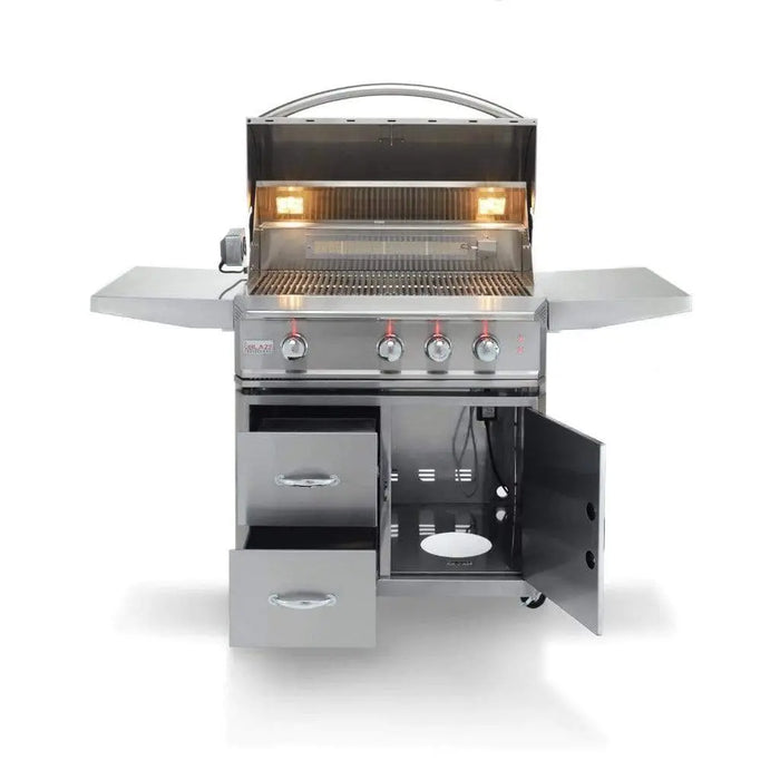 Blaze Professional LUX 34" 3-Burner Freestanding Gas Grill with Rear Infrared Burner Blaze Dreamwood Living