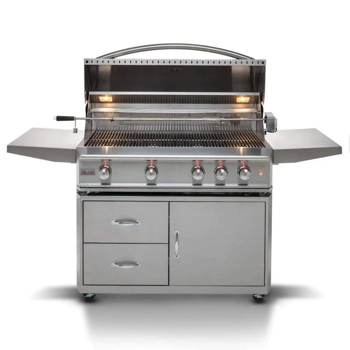 Blaze Professional LUX 44" 4-Burner Freestanding Gas Grill with Rear Infrared Burner Blaze Dreamwood Living