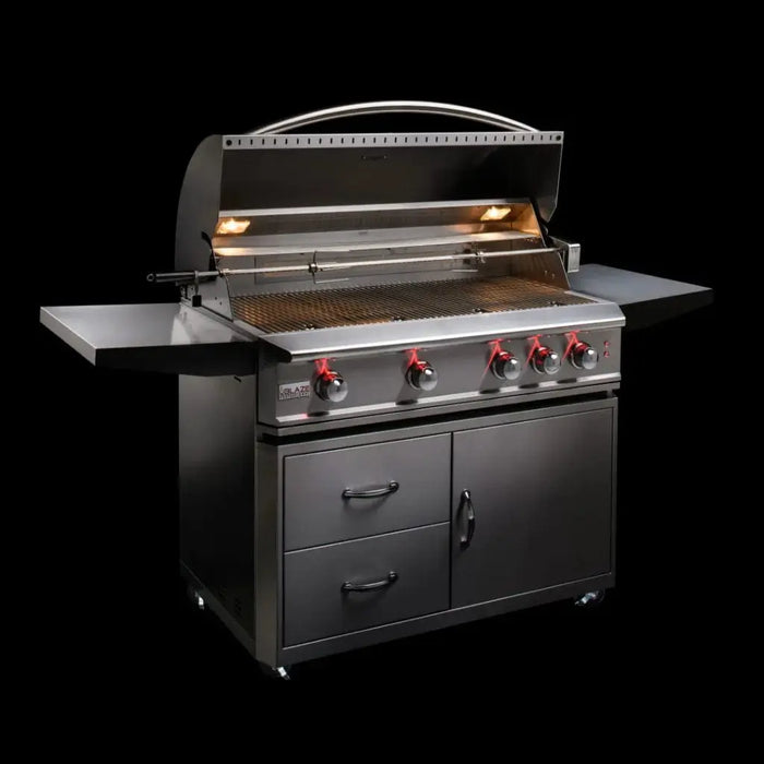 Blaze Professional LUX 44" 4-Burner Freestanding Gas Grill with Rear Infrared Burner Blaze Dreamwood Living