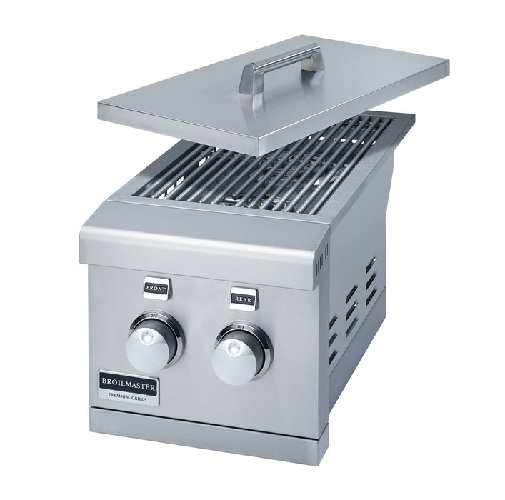 Broilmaster BSABF12N 12 inch double slide-in side burner with lid