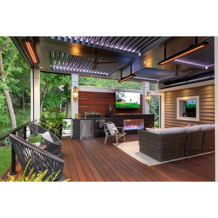 Bromic Heating Tungsten Smart-Heat 44" 4000 Watt 277V Black Commercial Outdoor Electric Patio Heater Bromic Heating Dreamwood Living