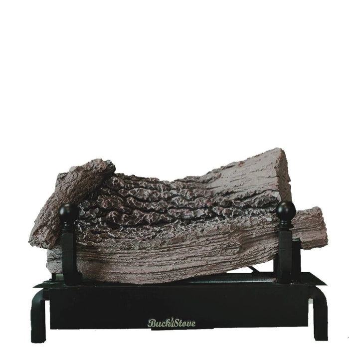 Buck Stove 18" Ceramic Series Vent-Free Log Set - Thermostatic- Shallow Depth Buck Stove