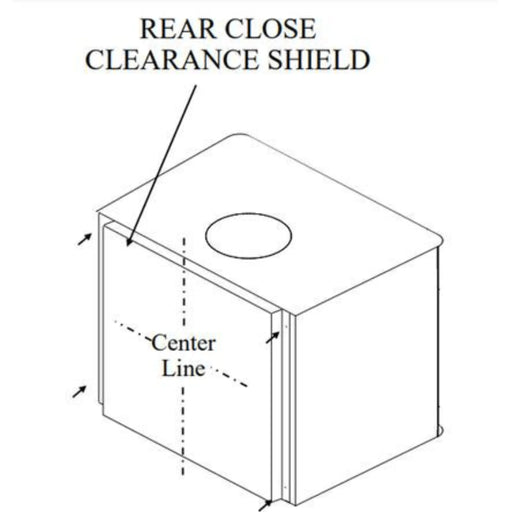Buck Stove Close Clearance Shields for Wood Stove Buck Stove