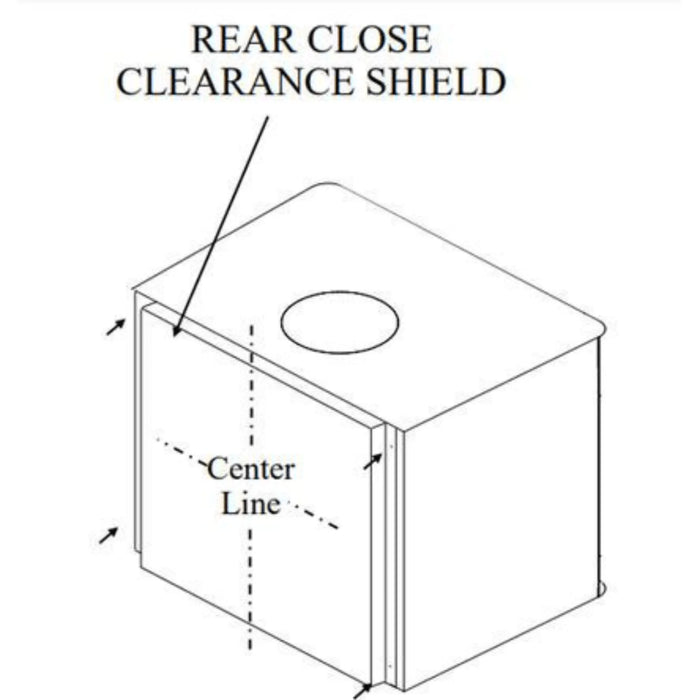 Buck Stove Close Clearance Shields for Wood Stove Buck Stove