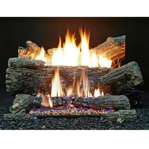 Buck Stove EV100/EV200 Ceramic Oak Vent Free Deluxe Log Set Buck Stove