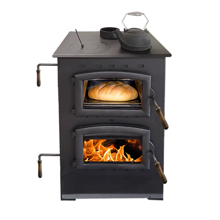 Buck Stove Homesteader 27" Wood Burning Cook Stove and Baking Oven Buck Stove