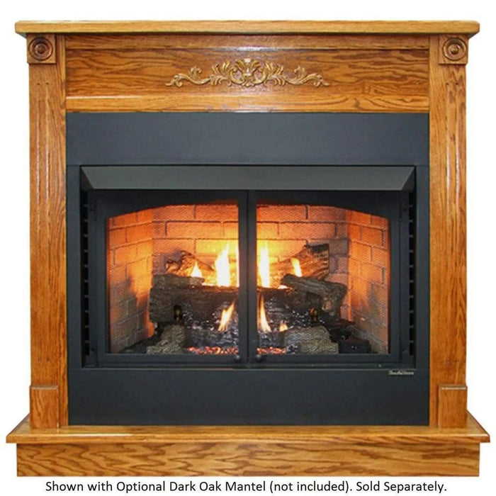 Buck Stove Model ZCBBXL Vent Free Builder Series Gas Firebox with Oak Logs Buck Stove