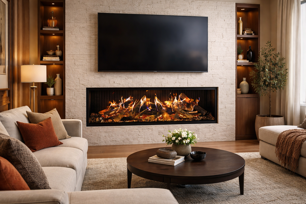 Amantii Signature MultiView Holo Electric Fireplace | 3-Sided Smart Holographic Fireplace