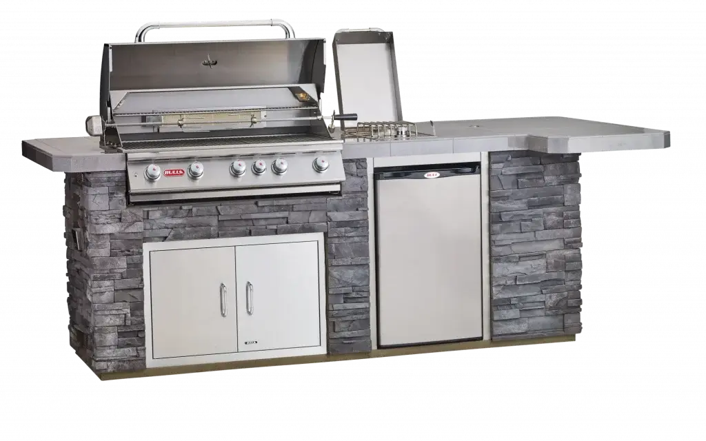 Bull Stainless Steel Refrigerator Finishing Frame with Reveal For Contemporary Fridge Bull Outdoor Products Dreamwood Living