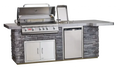 Bull Stainless Steel Refrigerator Finishing Frame with Reveal For Contemporary Fridge Bull Outdoor Products Dreamwood Living