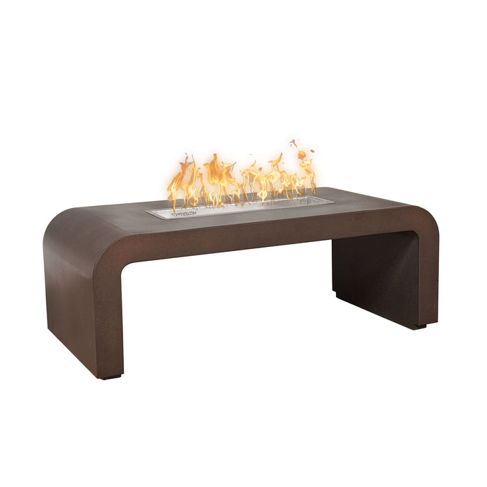 The Outdoor Plus OPT-CLBPC60 Calabasas 60" Powder Coat Rectangular Gas Fire Table