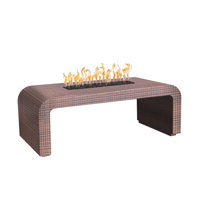 The Outdoor Plus OPT-CLB(CS/HCP/SS)60 Calabasas 60" Metal Collection Rectangular Gas Fire Table