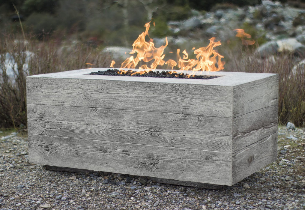 The Outdoor Plus 108"Catalina Fire Pit – GFRC Woodgrain