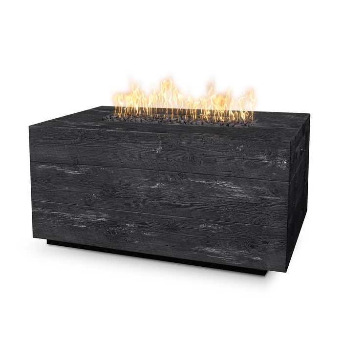 The Outdoor Plus OPT-CTLWG60 Catalina 60" Wood Grain Rectangular Gas Fire Pit