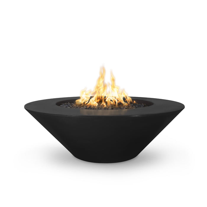 The Outdoor Plus OPT-CZOFOWLGFRC60 Cazo Wide Ledge 60" GFRC Concrete Round Gas Fire Pit