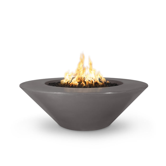 The Outdoor Plus OPT-CZOFOWLGFRC60 Cazo Wide Ledge 60" GFRC Concrete Round Gas Fire Pit