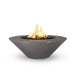 The Outdoor Plus OPT-CZOFOWLGFRC60 Cazo Wide Ledge 60" GFRC Concrete Round Gas Fire Pit