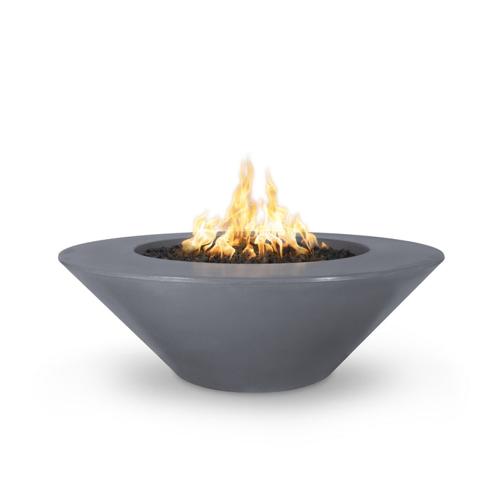 The Outdoor Plus OPT-CZOFOWLGFRC60 Cazo Wide Ledge 60" GFRC Concrete Round Gas Fire Pit
