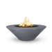 The Outdoor Plus OPT-CZOFOWLGFRC60 Cazo Wide Ledge 60" GFRC Concrete Round Gas Fire Pit