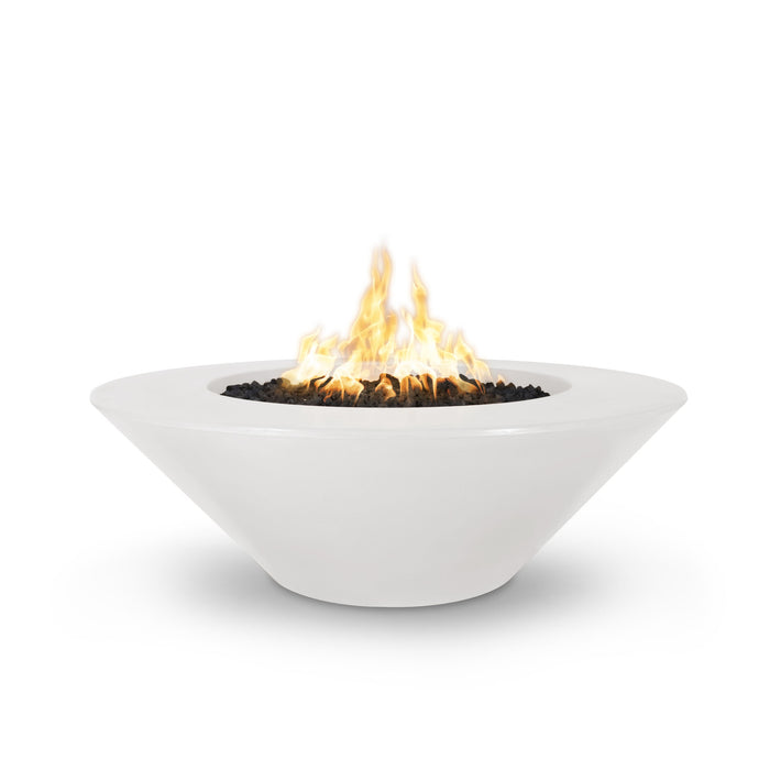 The Outdoor Plus OPT-CZOFOWLGFRC60 Cazo Wide Ledge 60" GFRC Concrete Round Gas Fire Pit