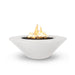 The Outdoor Plus OPT-CZOFOWLGFRC60 Cazo Wide Ledge 60" GFRC Concrete Round Gas Fire Pit