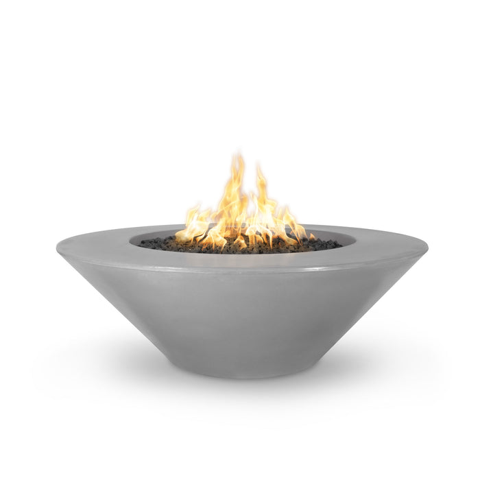 The Outdoor Plus OPT-CZOFOWLGFRC60 Cazo Wide Ledge 60" GFRC Concrete Round Gas Fire Pit