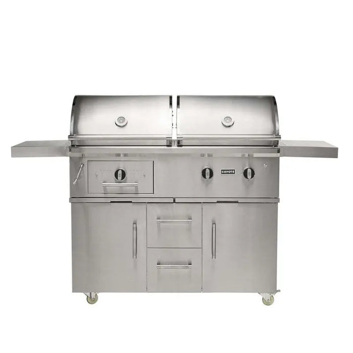 Coyote 50" Built In Hybrid Gas & Charcoal Grill - C3HY50