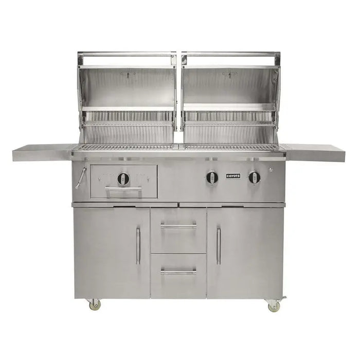 Coyote 50" Built In Hybrid Gas & Charcoal Grill - C3HY50