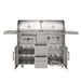 Coyote 50" Freestanding Hybrid Gas & Charcoal Grill - C3HY50+C3HY50CT Coyote Outdoor Living Dreamwood Living