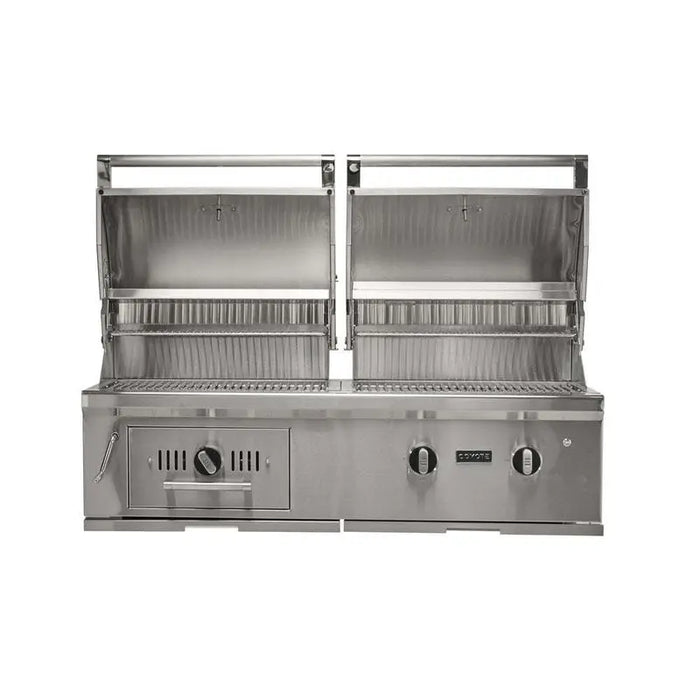 Coyote 50" Freestanding Hybrid Gas & Charcoal Grill - C3HY50+C3HY50CT Coyote Outdoor Living Dreamwood Living