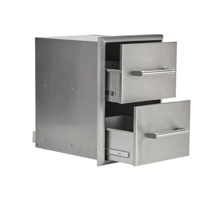 Coyote Grill 16” Double Drawer Cabinet - C3-2DC Coyote Outdoor Living Dreamwood Living