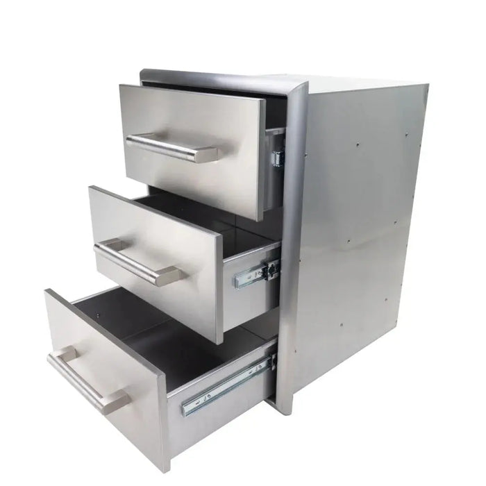 Coyote Grill 18” Three Drawer Cabinet - C3-3DC Coyote Outdoor Living Dreamwood Living