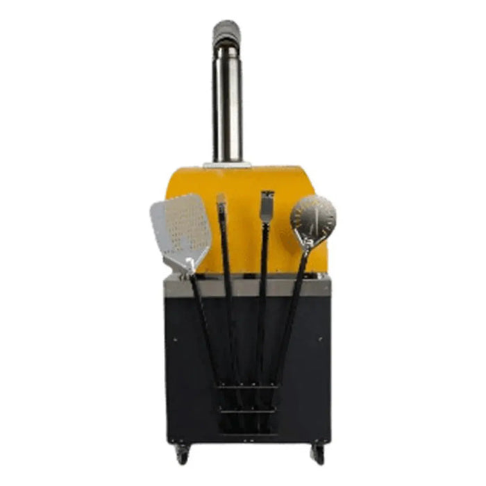 Coyote Grill 40" Duomo Wood Fired Outdoor Pizza Oven Cart with Tool Holder - C1PZCART Coyote Outdoor Living Dreamwood Living