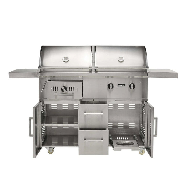 Coyote Grill 50" Hybrid Gas & Charcoal Grill Built In and Freestanding - C3HY50 Coyote Outdoor Living Dreamwood Living