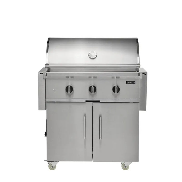 Coyote Grill C-Series 34" Freestanding Gas Grill - C3C34+C3C34CT Coyote Outdoor Living Dreamwood Living