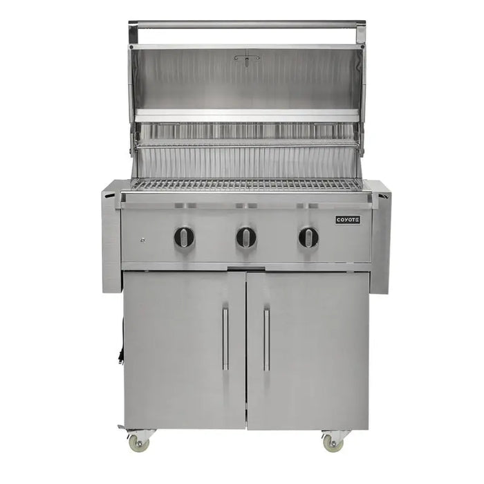 Coyote Grill C-Series 34" Freestanding Gas Grill - C3C34+C3C34CT Coyote Outdoor Living Dreamwood Living
