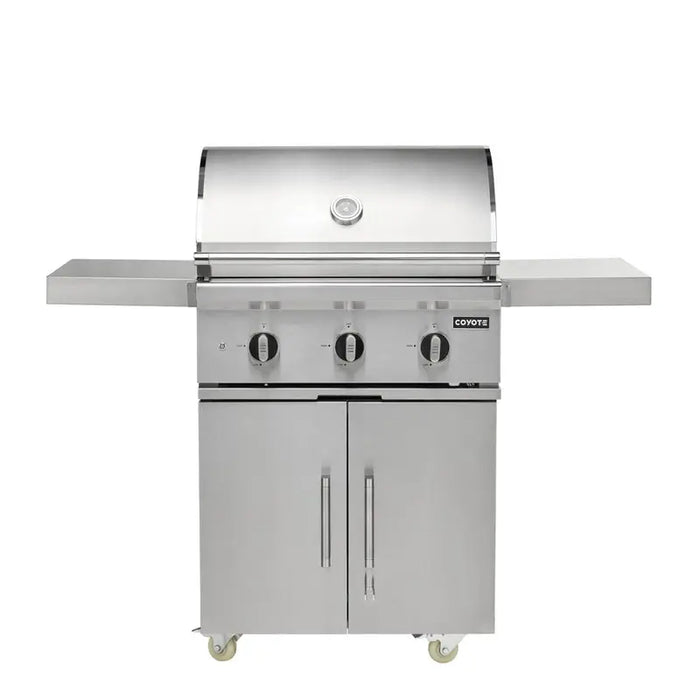 Coyote Grill SL-SERIES 30” Freestanding Gas Grill - C3SL30+C3C30CART Coyote Outdoor Living Dreamwood Living