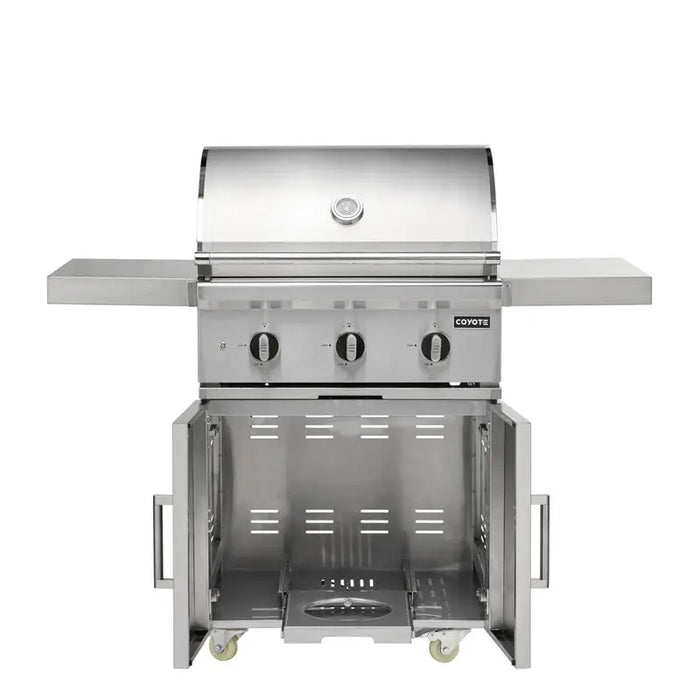 Coyote Grill SL-SERIES 30” Freestanding Gas Grill - C3SL30+C3C30CART Coyote Outdoor Living Dreamwood Living