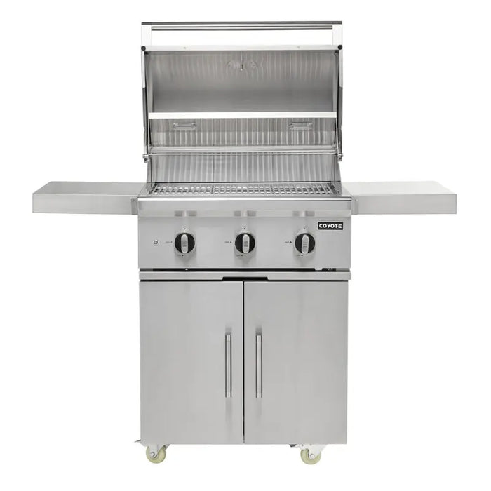 Coyote Grill SL-SERIES 30” Freestanding Gas Grill - C3SL30+C3C30CART Coyote Outdoor Living Dreamwood Living