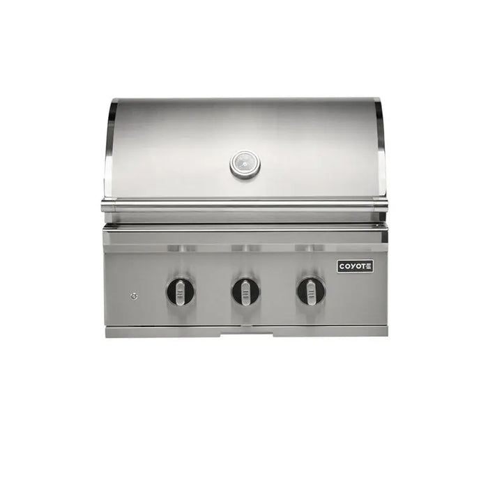 Coyote Grill SL-SERIES 30” Freestanding Gas Grill - C3SL30+C3C30CART Coyote Outdoor Living Dreamwood Living