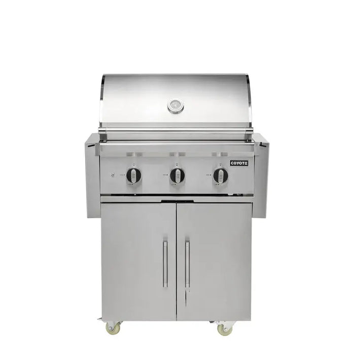 Coyote Grill SL-SERIES 30” Freestanding Gas Grill - C3SL30+C3C30CART Coyote Outdoor Living Dreamwood Living