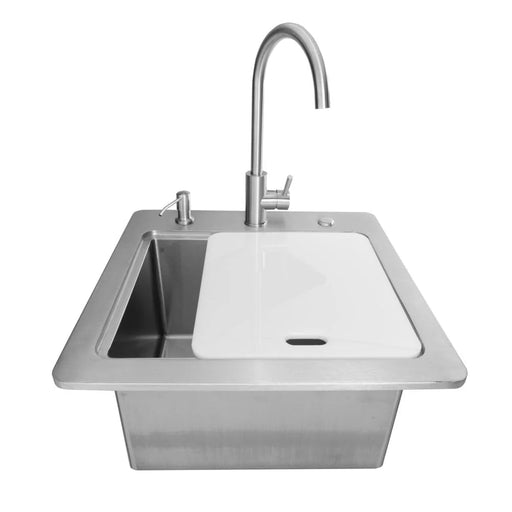 Coyote Outdoor 21" Sink with Drain, Faucet & Soap Dispenser - C3SINKF21 Coyote Outdoor Living Dreamwood Living
